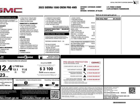 Used 2023 GMC Sierra 1500 Pro w/ Pro Value Package AWD/4WD image 4