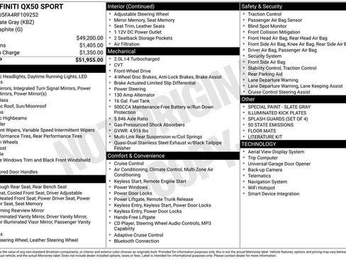 Used 2024 INFINITI QX50 Sport FWD image 35