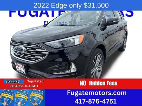 Certified 2022 Ford Edge Titanium w/ Class II Trailer Tow Package AWD/4WD image 1