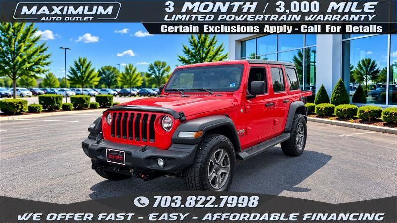 Used 2021 Jeep Wrangler 4WD Unlimited Sport image 1