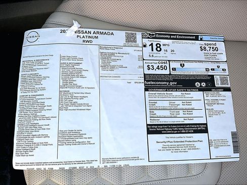 New 2026 Nissan Armada Platinum RWD image 21