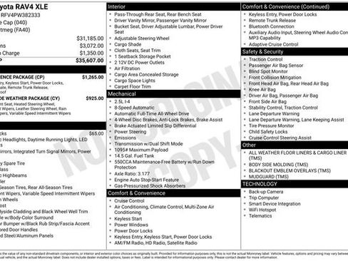 Used 2023 Toyota RAV4 XLE w/ Convenience Package image 14