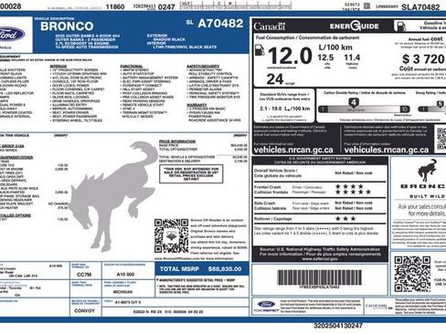 Used 2025 Ford Bronco Outer Banks AWD/4WD image 1