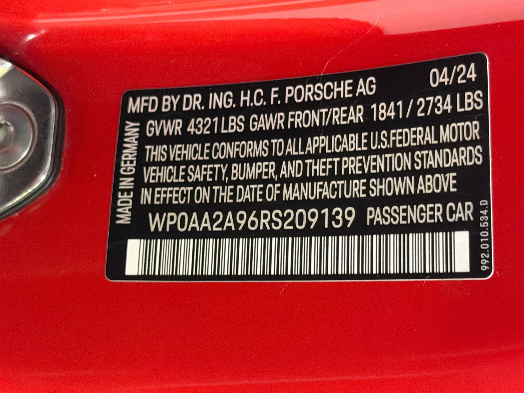 Certified 2024 Porsche 911 Carrera RWD image 41