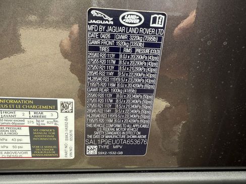 New 2026 Land Rover Range Rover Sport SE AWD/4WD image 25
