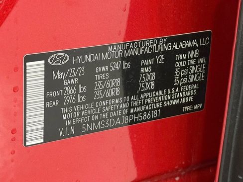 Certified 2023 Hyundai Santa Fe SEL w/ Premium Package image 31