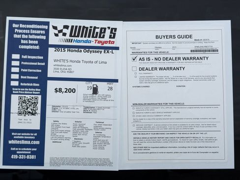 Used 2015 Honda Odyssey EX-L image 34