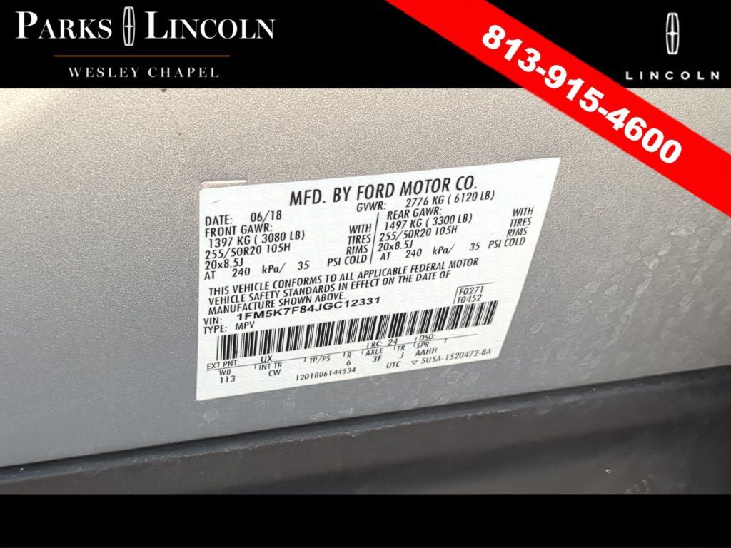 Used 2018 Ford Explorer Limited w/ Ford Safe & Smart Package FWD image 35