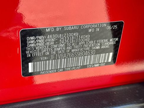 Certified 2025 Subaru WRX tS w/ Popular Package #2A AWD/4WD image 33