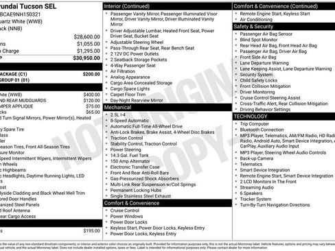 Certified 2022 Hyundai Tucson SEL w/ Cargo Package AWD/4WD image 23
