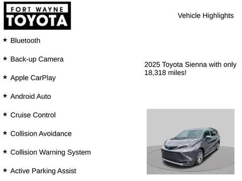 Used 2025 Toyota Sienna XLE FWD image 7