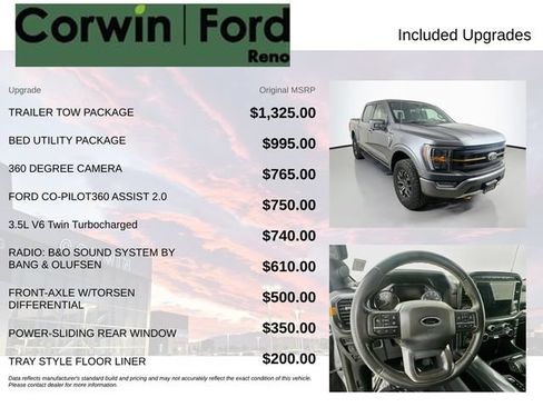 Certified 2023 Ford F150 Tremor w/ Trailer Tow Package AWD/4WD image 3