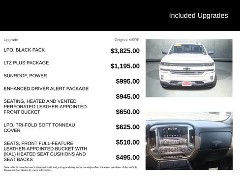 Used 2018 Chevrolet Silverado 1500 LTZ Z71 w/ LPO, Black Pack AWD/4WD image 42
