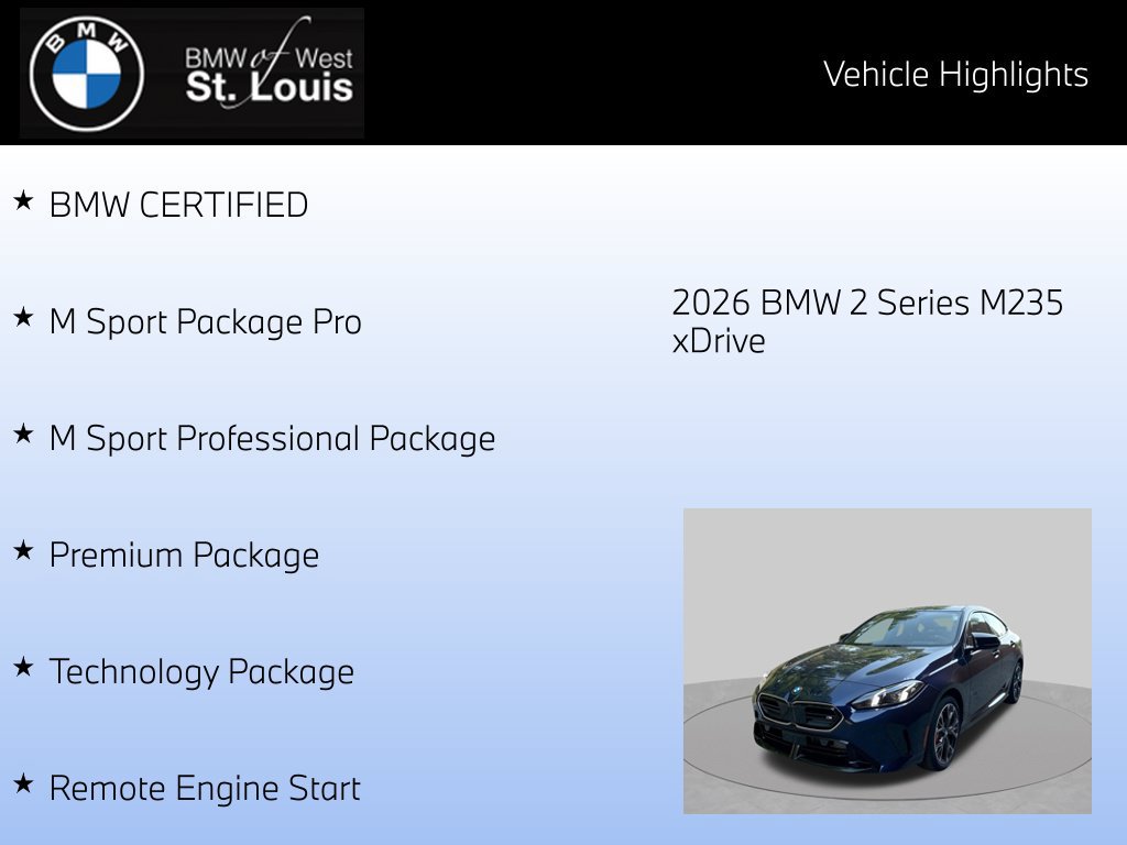Certified 2026 BMW M235i xDrive AWD/4WD image 8