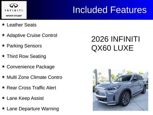 Certified 2026 INFINITI QX60 Luxe w/ Cargo Package FWD image 4