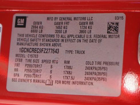 Used 2015 Chevrolet Silverado 1500 LT w/ LT Convenience Package RWD image 41