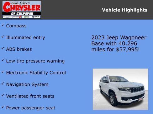 Used 2023 Jeep Wagoneer 4X4 w/ Convenience Group I image 6
