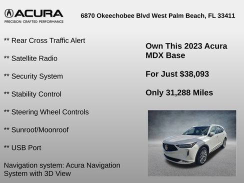 Used 2023 Acura MDX SH-AWD w/ Advance Package image 18