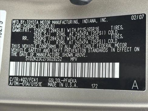 Used 2007 Toyota Sienna LE image 24