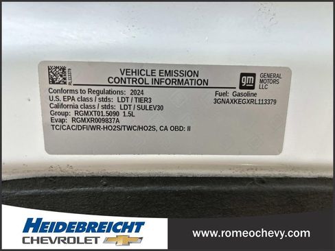 Certified 2024 Chevrolet Equinox LT w/ LPO, Floor Liner Package FWD image 8