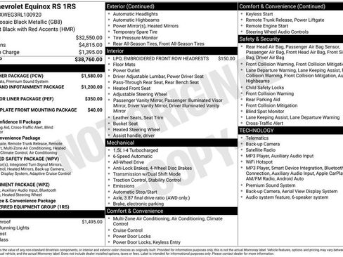Used 2024 Chevrolet Equinox RS w/ RS Leather Package AWD/4WD image 5