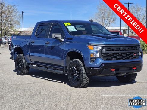 Certified 2024 Chevrolet Silverado 1500 Custom Trail Boss w/ LPO, Dark Essentials Package image 2