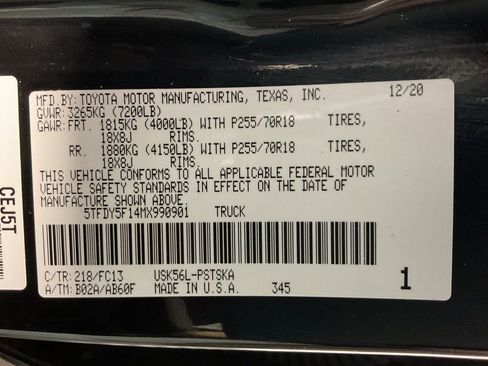 Used 2021 Toyota Tundra SR5 w/ SR5 Upgrade Package image 37