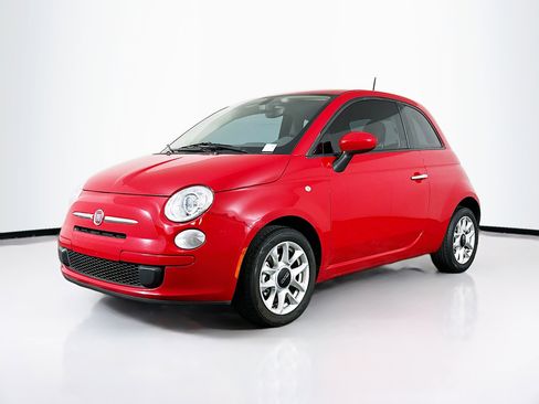 Used 2017 FIAT 500 Pop w/ Red Roof & Mirror Cap Package image 3