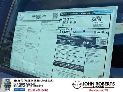 New 2026 Nissan Kicks S FWD image 20