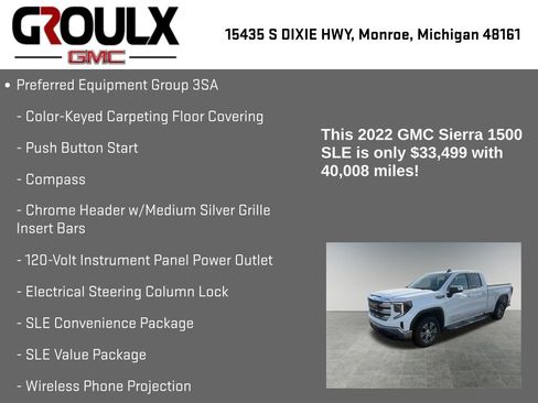 Used 2022 GMC Sierra 1500 SLE image 15