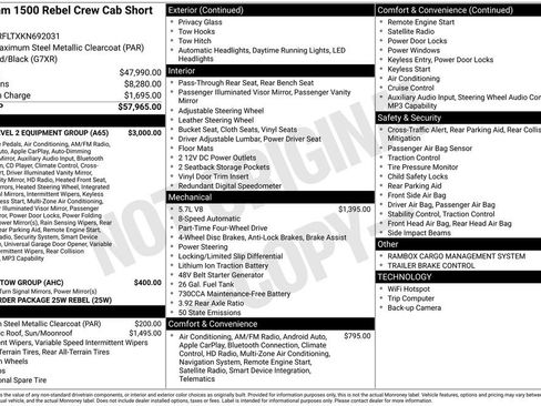 Used 2019 RAM 1500 Rebel w/ Rebel Level 2 Equipment Group image 41