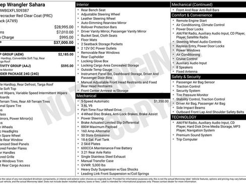 Used 2015 Jeep Wrangler Sahara w/ Dual Top Group image 2