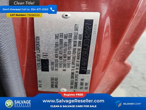 Used 1988 Toyota Pickup 2WD Regular Cab image 16