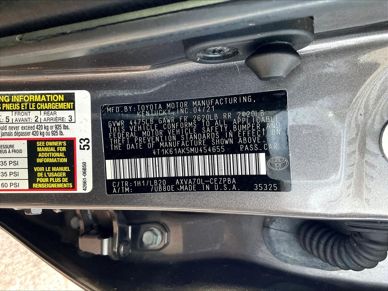Used 2021 Toyota Camry XSE FWD image 19