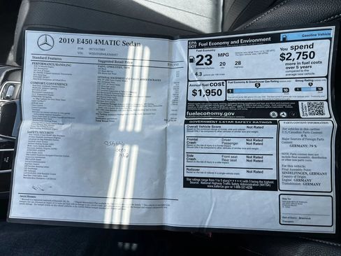 Used 2019 Mercedes-Benz E 450 4MATIC Sedan w/ Premium Package image 61