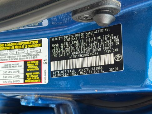 Used 2019 Toyota Camry LE FWD image 38