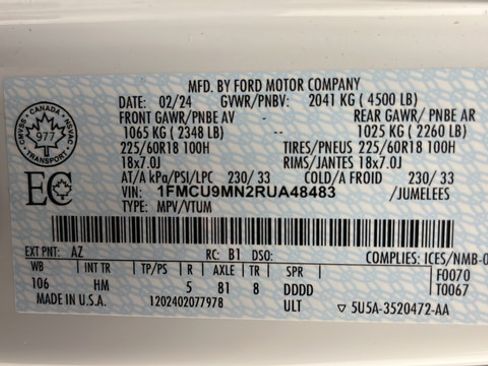 Used 2024 Ford Escape ST-Line w/ Tech Pack #1 AWD/4WD image 29