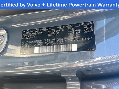 Certified 2023 Volvo XC90 B6 Ultimate w/ Protection Package AWD/4WD image 48
