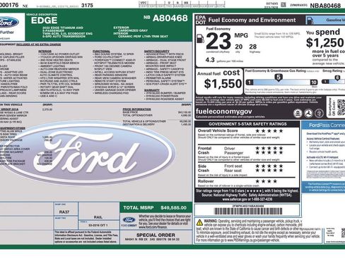 Used 2022 Ford Edge Titanium w/ Equipment Group 301A image 2