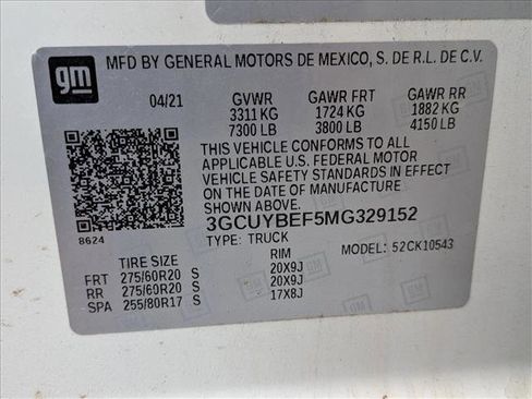 Used 2021 Chevrolet Silverado 1500 Custom w/ Custom Max Trailering Package AWD/4WD image 20