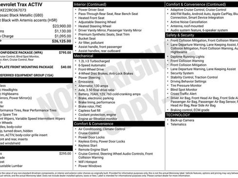 Used 2024 Chevrolet Trax ACTIV w/ Driver Confidence Package FWD image 6