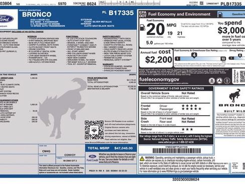 Used 2023 Ford Bronco 4-Door AWD/4WD image 9