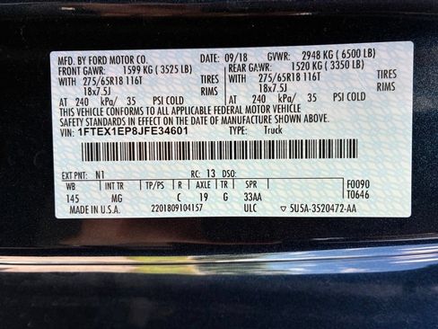 Used 2018 Ford F150 XLT w/ Equipment Group 301A Mid AWD/4WD image 43