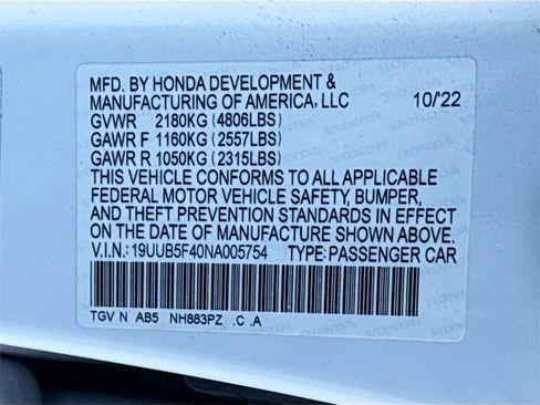 Used 2022 Acura TLX w/ Technology Package image 33