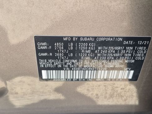 Used 2022 Subaru Outback Premium AWD/4WD image 32