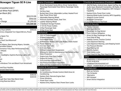 Used 2023 Volkswagen Tiguan SE R-Line FWD image 2