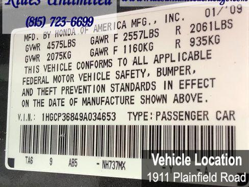 Used 2009 Honda Accord EX-L image 19
