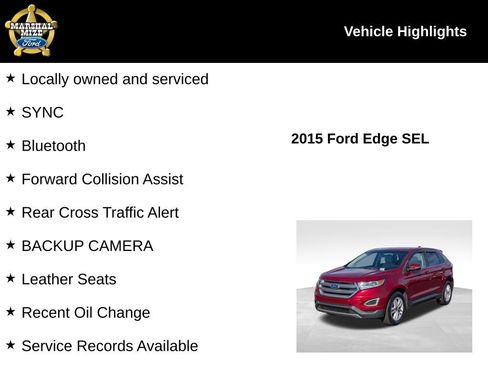 Used 2015 Ford Edge SEL w/ Equipment Group 201A image 2