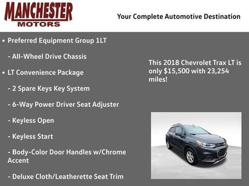 Used 2018 Chevrolet Trax LT w/ LT Convenience Package AWD/4WD image 2