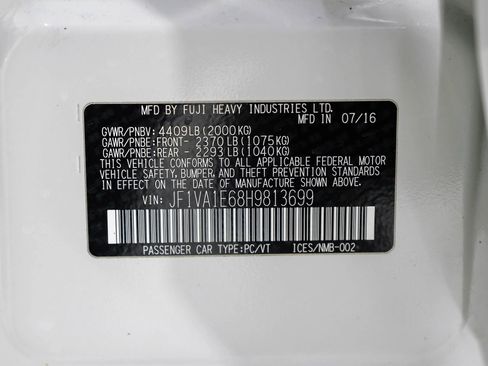 Used 2017 Subaru WRX Premium image 63